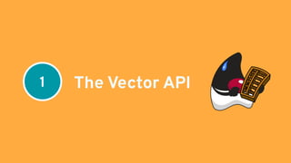 The Vector API
1
 