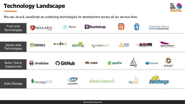 web technology services by to the new digital front end technologies