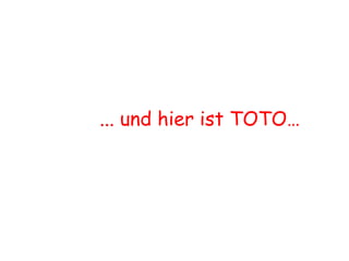 ... und hier ist TOTO…  