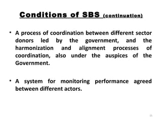 Conditions of SBS  (continuation) ,[object Object],[object Object]