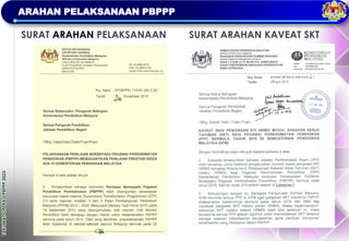 TAKLIMAT
OPERASI
PBPPP
2023
ARAHAN PELAKSANAAN PBPPP
SURAT ARAHAN PELAKSANAAN SURAT ARAHAN KAVEAT SKT
 