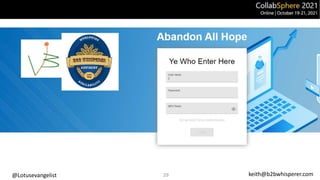 @Lotusevangelist keith@b2bwhisperer.com
29
 
