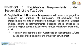 Bar Code Bir BIR Taxation Powerpoint Presentation for Professionals | PDF
