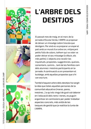 ASSOCIACIÓDEMARESIPARES-AMPA
TOTSPLEGATS,74–ESCOLAABELFERRATER–LASELVADELCAMP
 