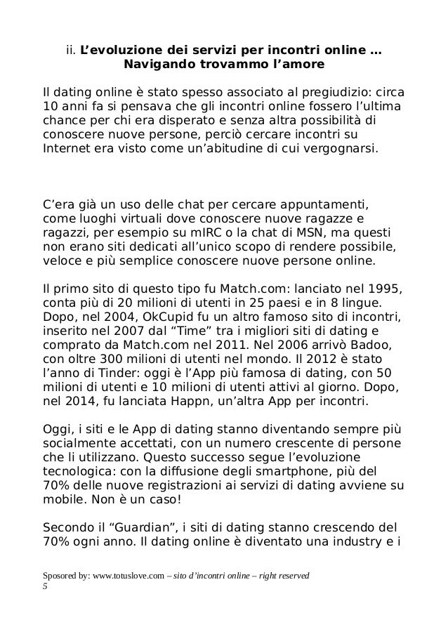 Cose buone da dire su siti di incontri su Internet