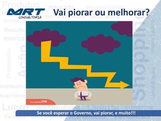 Vai piorar ou melhorar?
Se você esperar o Governo, vai piorar, e muito!!!
 
