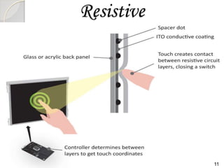 Sensor Screen Touch Screen technology | PPTX