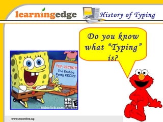 TouchTyping01 - intro & home row | PPT