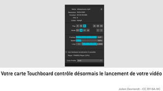 Votre carte Touchboard contrôle désormais le lancement de votre vidéo
Julien Devriendt - CC BY-SA-NC
 