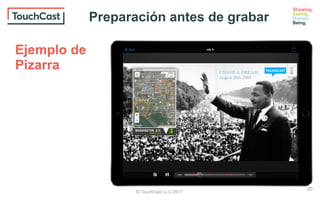 © TouchCast LLC 2017
Ejemplo de
Pizarra
20
Preparación antes de grabar
 