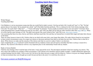 Touching Spirit Bear Summary | PPT