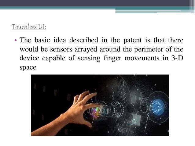 Touchless Touchscreen Technology Touchless Touchscreen Technology