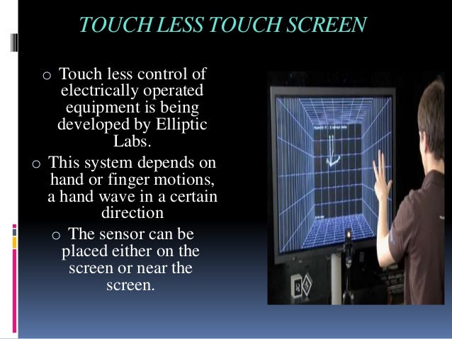 sensor air direction touch screen Touchless