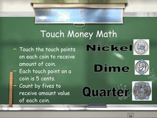 Touchmath Numbers Money Touch Math | PPT