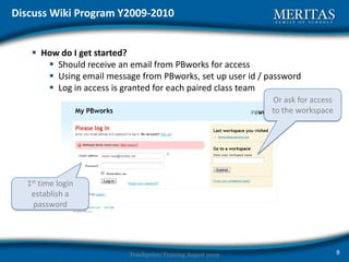 Discuss Wiki Program Y2009-2010What is a Wiki?