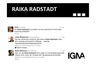 RAIKA	
  RADSTADT	
  
 