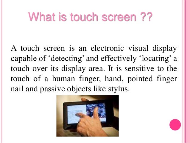 Touch screen