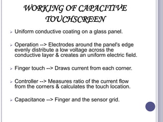 Touch screen technology | PPTX