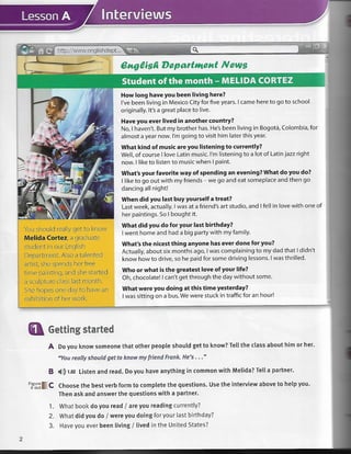 Touchstone level 4 Student's Book Unit 1