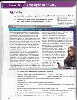 Touchstone level 4 unit 5