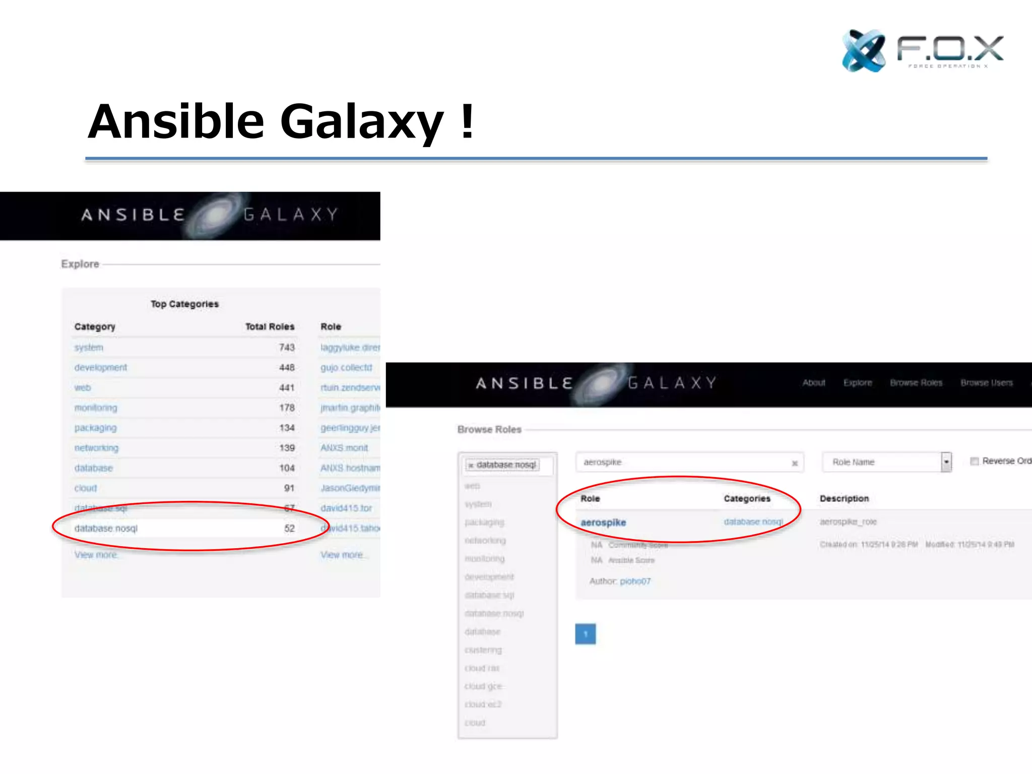 Ansible Galaxy！
 