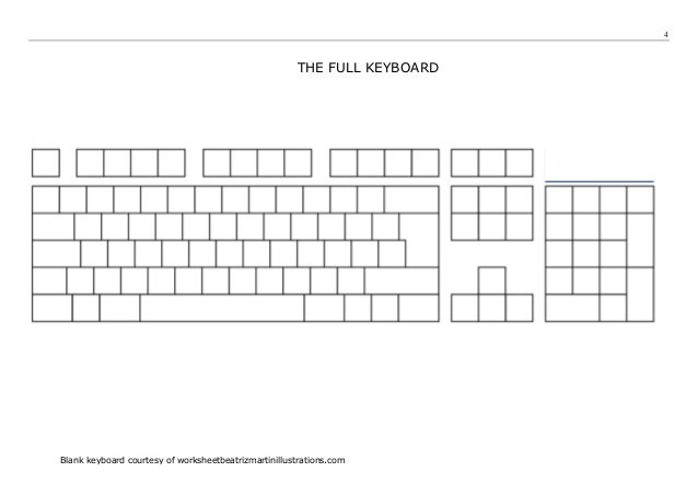 Touchtyping Skills Worksheet A (v1)
