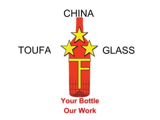 TOUFA Your Bottle Our Work GLASS CHINA 