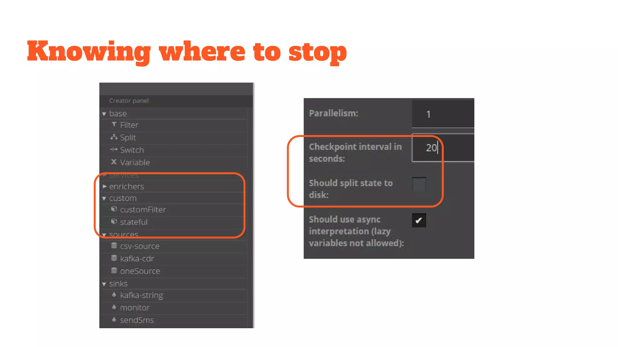 Knowing where to stop
 
