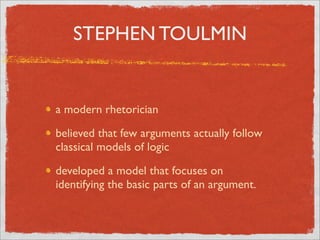 Toulmin Model of Argumentation