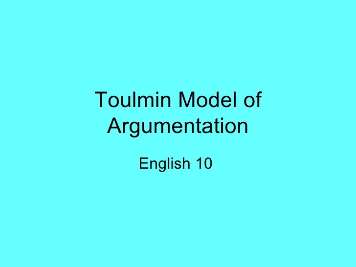 toulmin analysis essay example