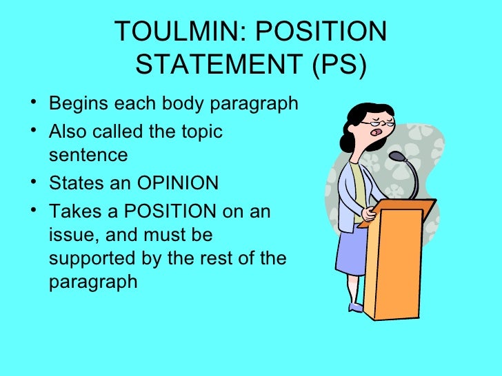 Toulmin thesis model