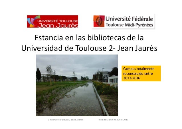 Erasmus Staff En La Universidad De Toulouse 2 Jean Jaures