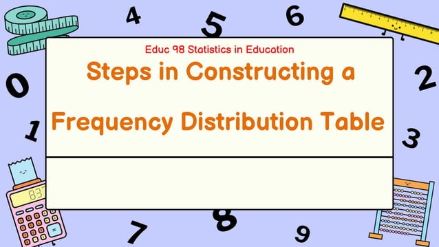 Steps in Constructing a Frequency Distribution Table.pptx