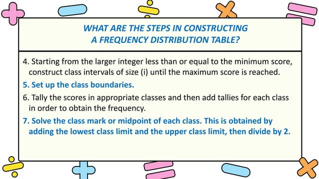 Steps in Constructing a Frequency Distribution Table.pptx