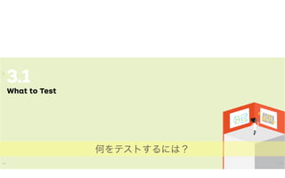 3.
What to Test
215214
TEST
214
何をテストするには？
 