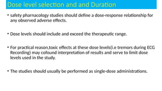 Safe Dose Safety Pharmacology Guidelines and Practices.pptx