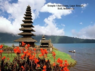 Templo Ulun Danu, Lago Bratan,  Bali, Indonésia 