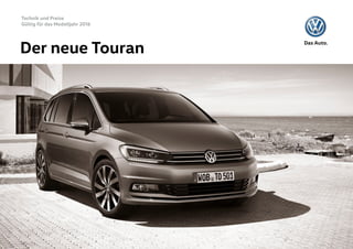 2016 VW Touran preisliste