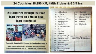 24 Countries,18,290 KM, 4Mth 11days & 6 3/4 hrs
 