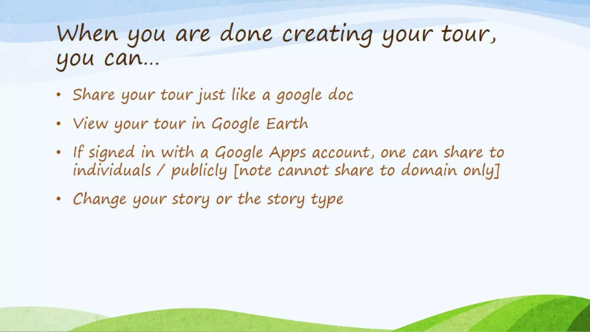 Putting your story on the map with Google Tour Builder by Linda Foulkes