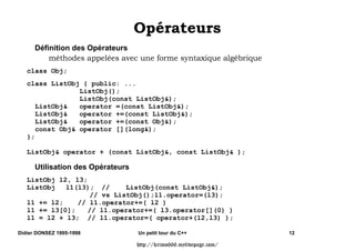 $OORFDWHXU 'pVDOORFDWHXU
$OORFDWHXU RSHUDWRU 0ODVVQHZ   