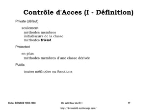 RQVWUXFWHXUV 'HVWUXFWHXU
      $OORFDWHXU 'pVDOORFDWHXU ([HPSOH 