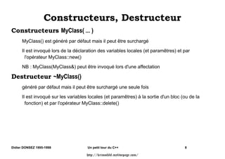 RQVWUXFWHXUV 'HVWUXFWHXU
RQVWUXFWHXUV 0ODVV   