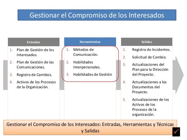 Gestion de Interesados - Guia del PMBOK 5ta version