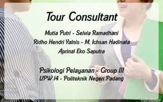 Konsultan Tur - Travel Consultant