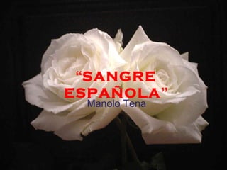 “SANGRE
ESPAÑOLA”
 Manolo Tena
 