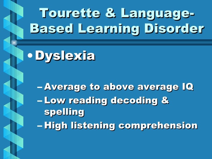Tourette Conference April 2000