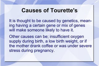 The sounds are called “Vocal Tics” 