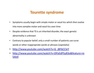 Tourettes Syndrome | PDF