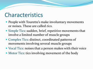 Tourette's Syndrome PowerPoint | PPTX